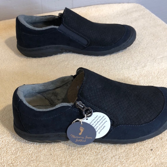 JBU By Jambu Black Slip-On Shoes Memory Foam Women’s 9 Loafer Cranberry B9CRA73 - Picture 2 of 11